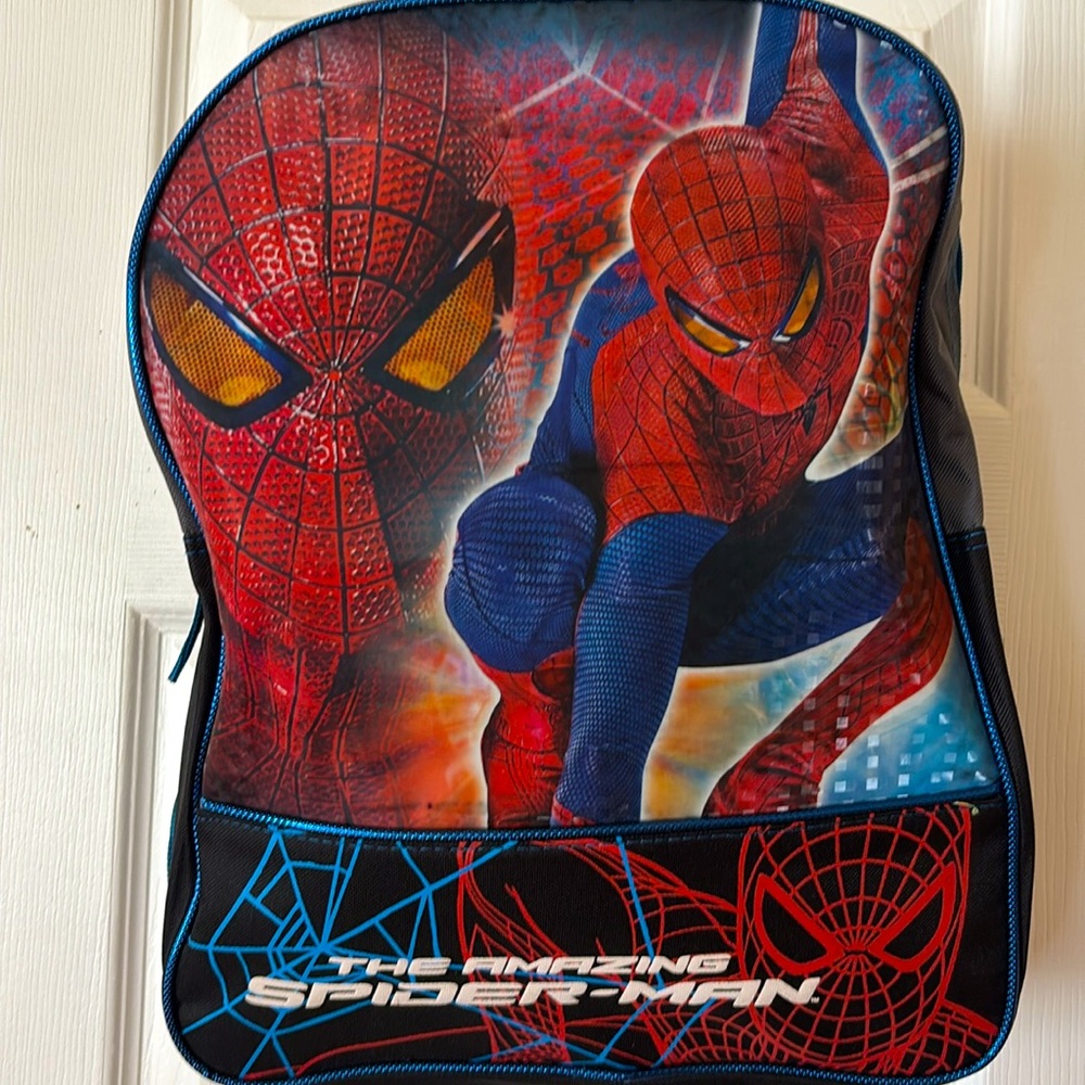 Backpack The Amazing Spiderman new 15” x 12” pad adjustable straps Fast Forward